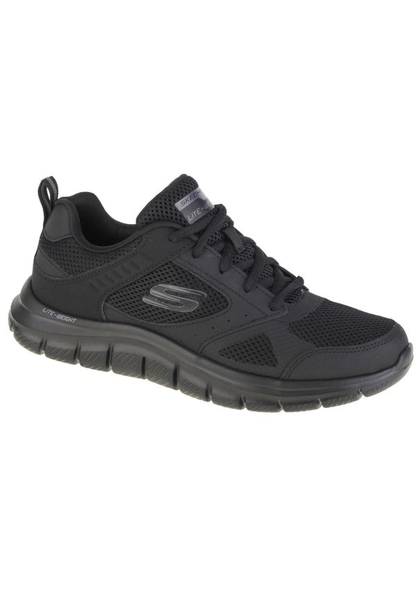 skechers - Buty do chodzenia Męskie Skechers Skechers Track-Syntac. Kolor: czarny. Sport: turystyka piesza