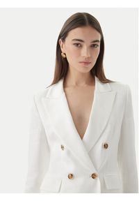 Marella Marynarka Charme 2613041172 Biały Regular Fit. Kolor: biały. Materiał: wiskoza #4
