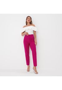 Mohito - Spodnie cygaretki - Różowy. Kolor: różowy #1