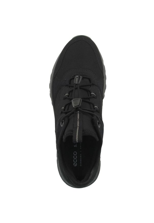 ecco - Buty do chodzenia damskie Ecco Sneaker Exostride W Low Gtx Tex. Kolor: czarny. Materiał: materiał. Szerokość cholewki: normalna. Sport: turystyka piesza