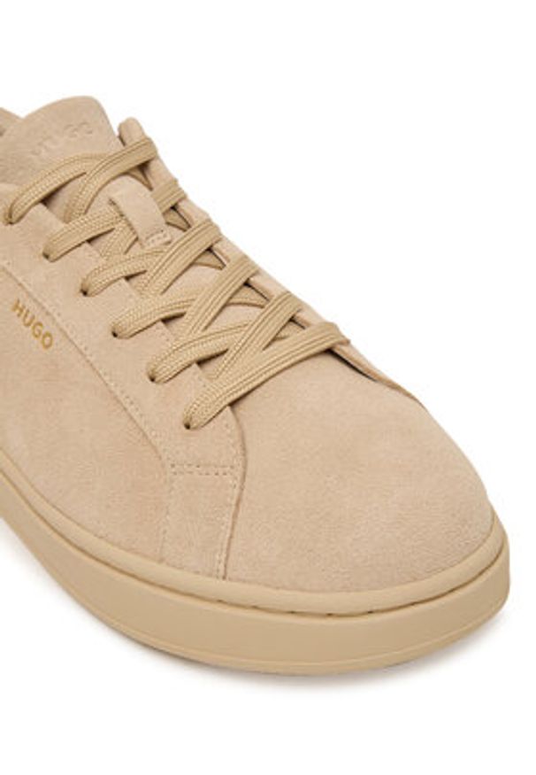 Hugo - HUGO Sneakersy Neston Tenn 50563557 Beżowy. Kolor: beżowy. Materiał: zamsz, skóra