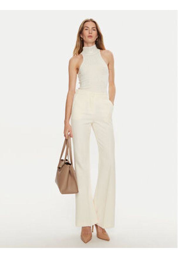 Marciano Guess Golf 4BGR37 5439Z Écru Regular Fit. Typ kołnierza: golf. Materiał: wiskoza