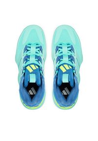 Adidas - adidas Buty halowe Court Stabil KJ3665 Turkusowy. Kolor: turkusowy. Materiał: materiał #6