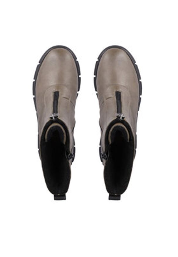 Rieker Botki X3452-24 Brązowy. Kolor: brązowy. Materiał: skóra