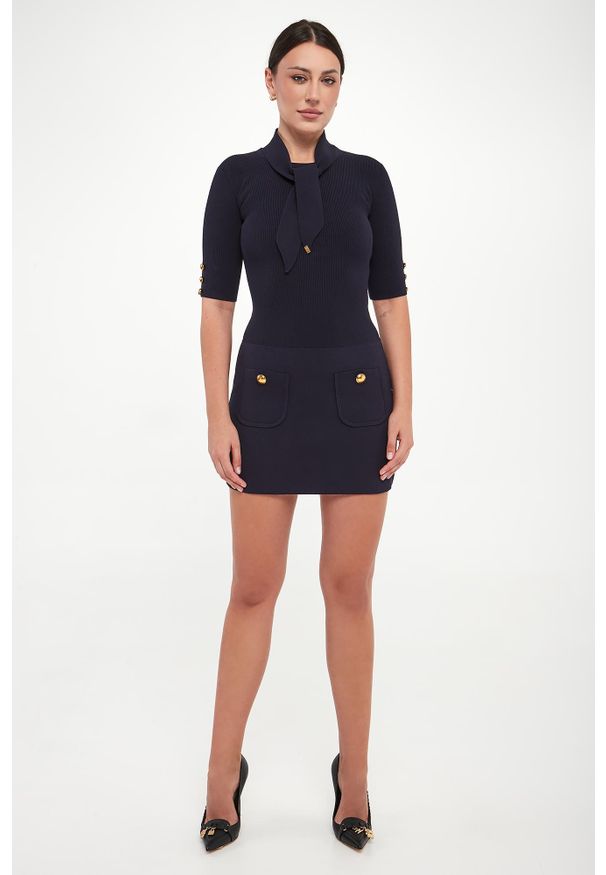 Elisabetta Franchi - Sukienka dzianinowa ELISABETTA FRANCHI. Materiał: dzianina