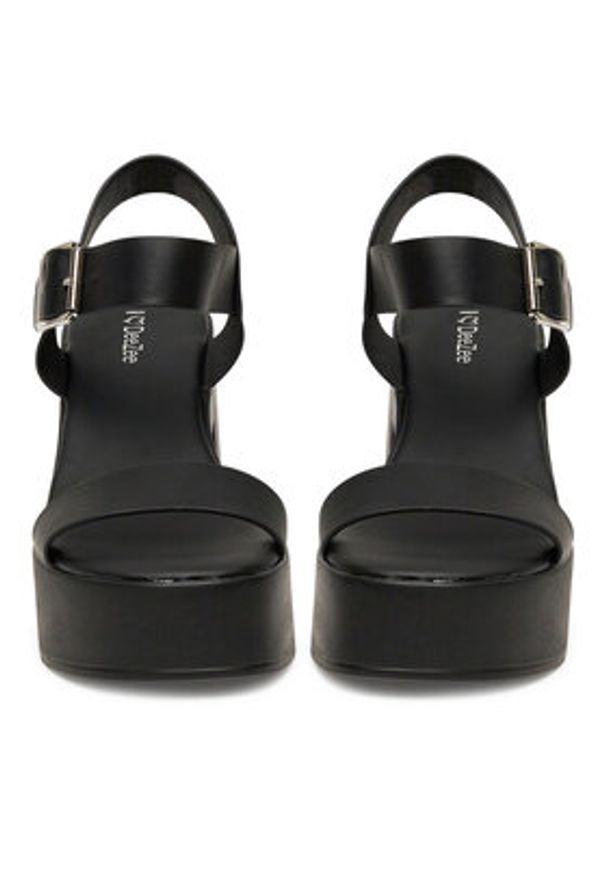 DeeZee Sandały 23258-12 Czarny. Kolor: czarny. Materiał: skóra