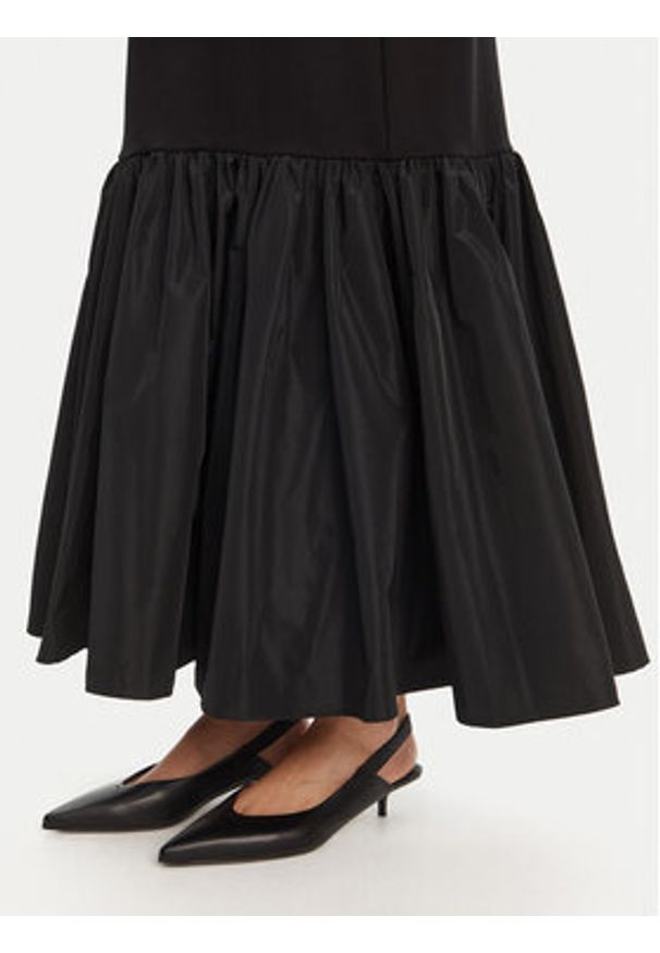 STAUD Spódnica maxi Hawthorne R25R6115PF Czarny Regular Fit. Kolor: czarny. Materiał: wiskoza