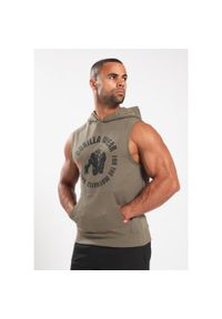 GORILLA WEAR - Marshall Bluza z kapturem bez rękawów - zielony. Typ kołnierza: kaptur. Kolor: zielony. Długość rękawa: bez rękawów. Sport: fitness