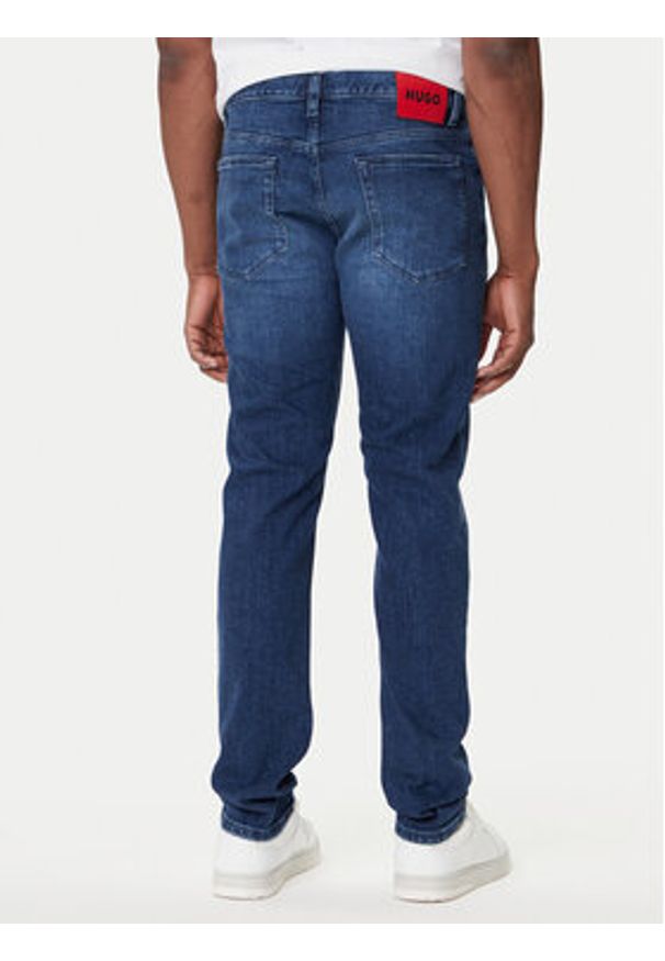 Hugo - HUGO Jeansy 50542689 Granatowy Slim Fit. Kolor: niebieski
