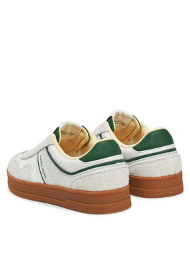Tommy Jeans Sneakersy The Greenwich Mix Media EN0EN02730 Biały. Kolor: biały. Materiał: zamsz, skóra