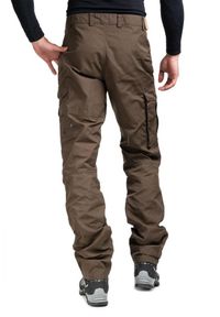 Fjällräven - Spodnie trekkingowe męskie Fjallraven Barents Pro. Kolor: brązowy. Materiał: materiał