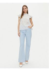 Vero Moda Bluzka Trine 10301205 Biały Standard Fit. Kolor: biały. Materiał: bawełna #3