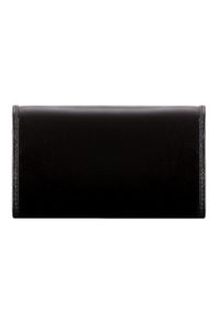 Wittchen - Damski portfel ze skóry elegancki czarny. Kolor: czarny. Materiał: skóra, lakier. Wzór: aplikacja, gładki #2