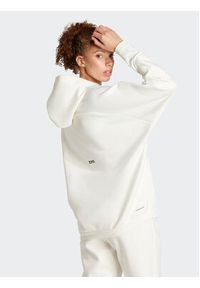 Adidas - adidas Bluza Z.N.E. IS3904 Biały Loose Fit. Kolor: biały. Materiał: bawełna #6