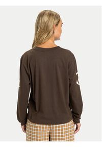 Quiksilver Bluzka Standard EQWZT03200 Brązowy Regular Fit. Kolor: brązowy. Materiał: bawełna #3