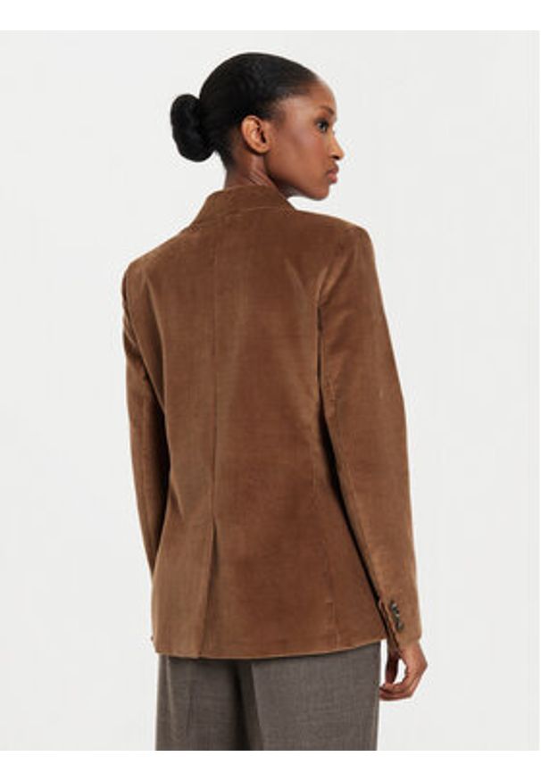 Weekend Max Mara Marynarka Katanga 2425046062650 Brązowy Regular Fit. Kolor: brązowy. Materiał: bawełna