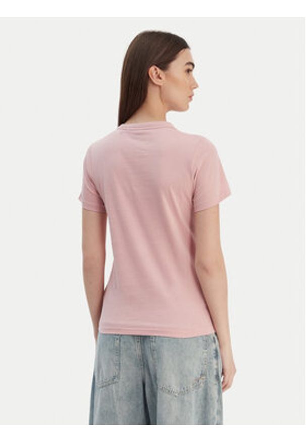 Hugo - HUGO T-Shirt Classic 50510772 Różowy Slim Fit. Kolor: różowy. Materiał: bawełna