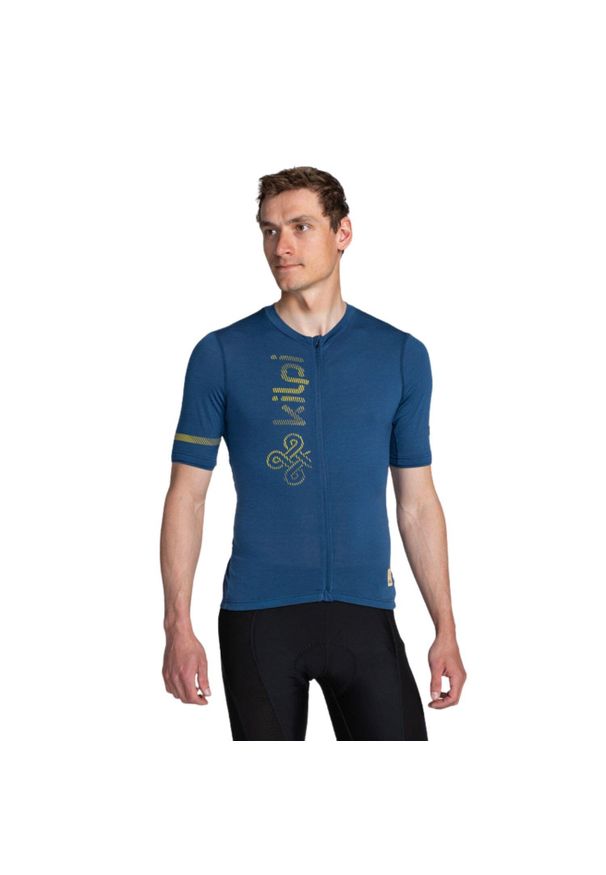 Męska koszulka kolarska z wełny merynosów Kilpi PETRANA-M. Kolor: niebieski. Materiał: nylon. Sport: kolarstwo