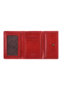 Wittchen - Damski portfel skórzany z herbem na bigiel. Kolor: czerwony. Materiał: skóra #6