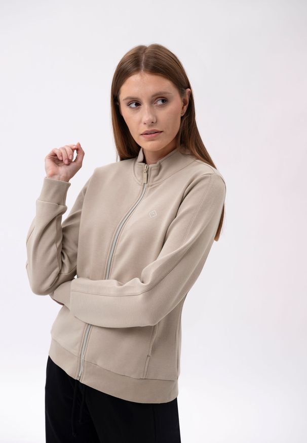 Volcano - Bluza ze stójką B-LORI. Okazja: na co dzień. Typ kołnierza: kołnierzyk stójkowy. Materiał: dresówka, materiał, dzianina. Wzór: gładki. Styl: casual