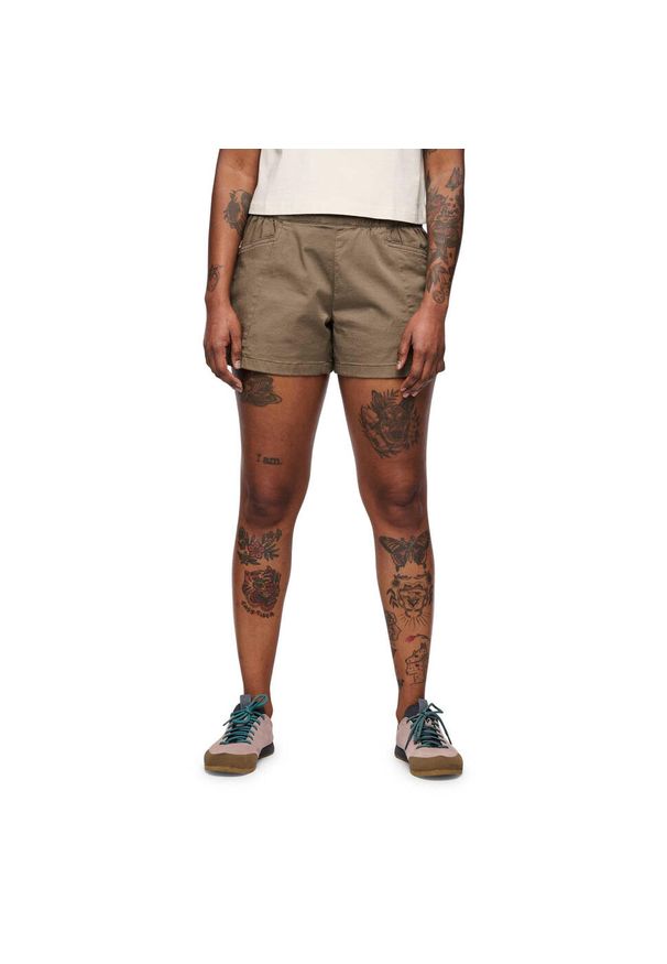 Szorty damskie Black Diamond Notion. Kolor: brązowy. Materiał: bawełna. Sport: wspinaczka