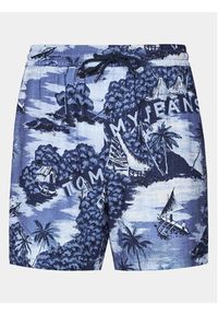 Tommy Jeans Szorty sportowe Hawaiian DM0DM18807 Niebieski Regular Fit. Kolor: niebieski. Materiał: wiskoza. Styl: sportowy #3