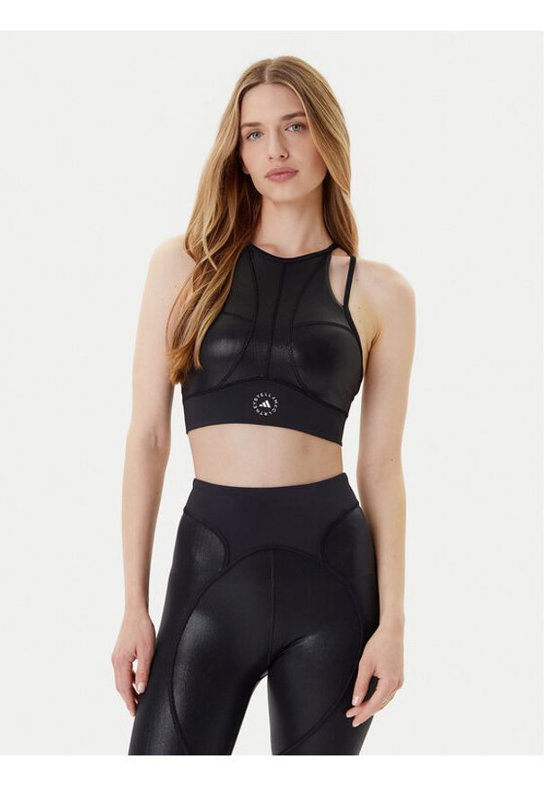 Adidas by Stella McCartney - adidas by Stella McCartney Biustonosz sportowy Training JM6089 Czarny. Kolor: czarny. Materiał: syntetyk