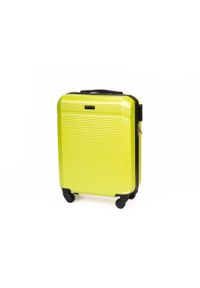 Solier - Walizka podróżna twarda mała S 20' SOLIER STL945 żółta. Kolor: żółty. Materiał: kauczuk, guma, materiał #1