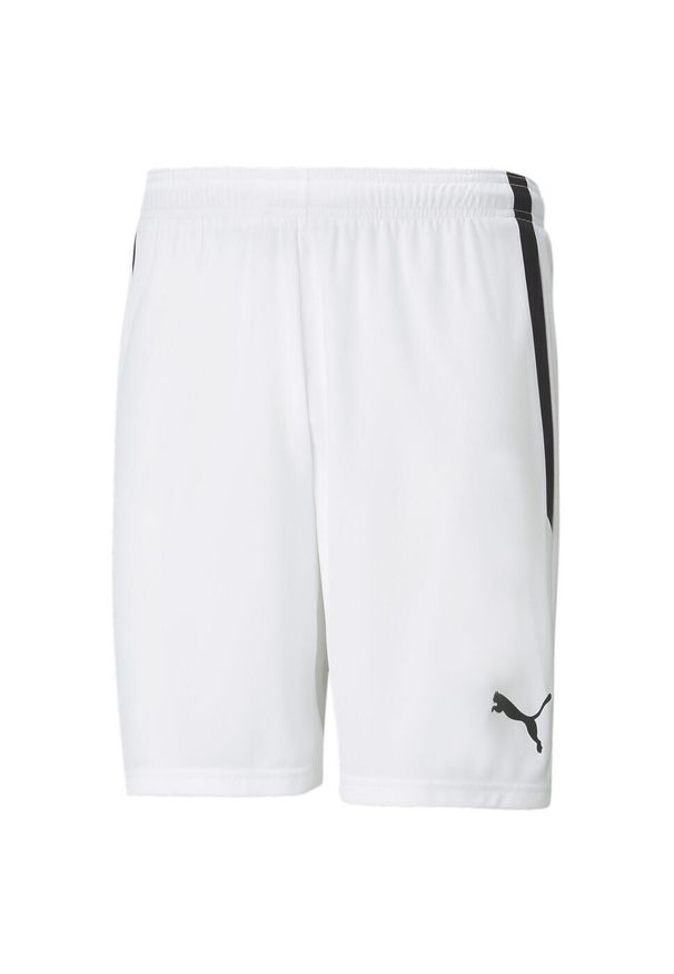 Puma - Męskie szorty piłkarskie teamLIGA PUMA White Black. Kolor: biały, wielokolorowy, czarny. Sport: piłka nożna