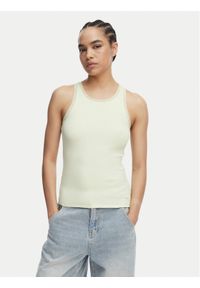 BOSS Top C_Eplie 50553479 Zielony Slim Fit. Kolor: zielony. Materiał: bawełna #1