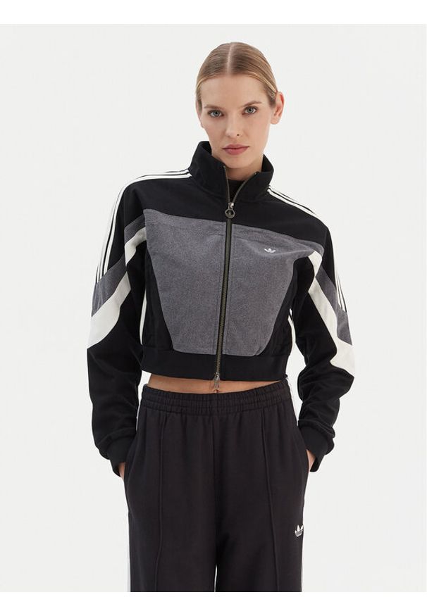 Adidas - adidas Bluza Blocking JW7289 Czerwony Regular Fit. Kolor: czerwony. Materiał: syntetyk