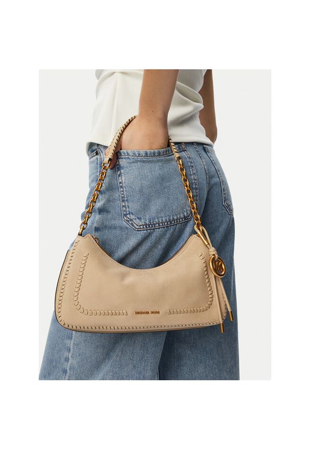 Torebka MICHAEL Michael Kors. Kolor: beżowy
