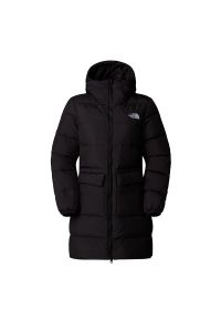 Kurtka The North Face Gotham 0A84IX4H01 - czarna. Okazja: na co dzień. Kolor: czarny. Materiał: puch, poliester, materiał. Sezon: zima. Styl: casual. Sport: wspinaczka