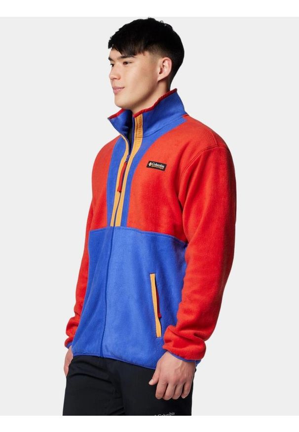 columbia - Bluza Polarowa Męska Columbia Backbowl II. Kolor: czerwony, wielokolorowy, niebieski. Materiał: polar