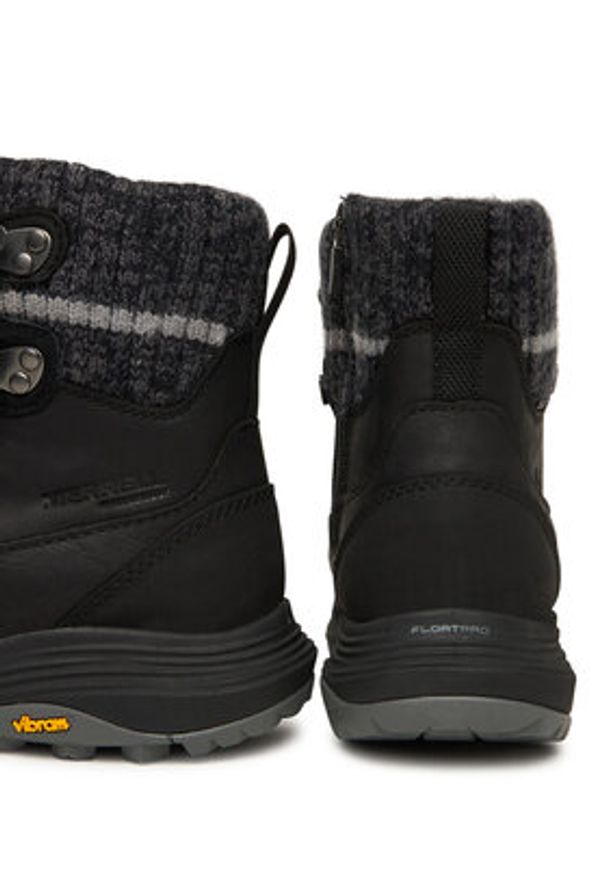 Merrell Śniegowce Siren 4 J037410 Czarny. Kolor: czarny. Materiał: skóra
