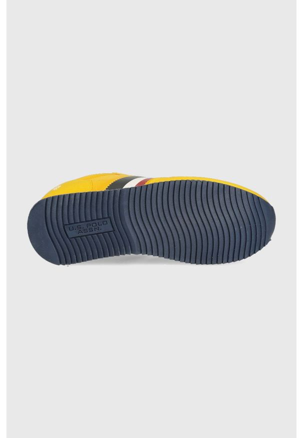 U.S. Polo Assn. sneakersy kolor żółty. Nosek buta: okrągły. Zapięcie: sznurówki. Kolor: żółty. Materiał: guma