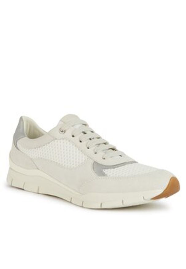 Geox Sneakersy D Sukie D35F2A 02288 C1209 Biały. Kolor: biały. Materiał: materiał