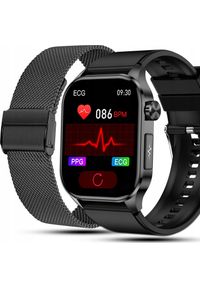 JG Smart - SMARTWATCH MĘSKI Zegarek EKG FUNKCJA POMIARU CUKRU AMOLED CIŚNIENIE ROZMOWY. Rodzaj zegarka: smartwatch