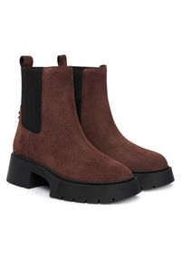 Coach Sztyblety Leah Platform CCH89 Brązowy. Kolor: brązowy. Materiał: skóra, zamsz. Obcas: na platformie #5