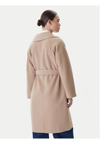 Weekend Max Mara Płaszcz wełniany Civada 2615011011 Beżowy Regular Fit. Kolor: beżowy. Materiał: wełna #3