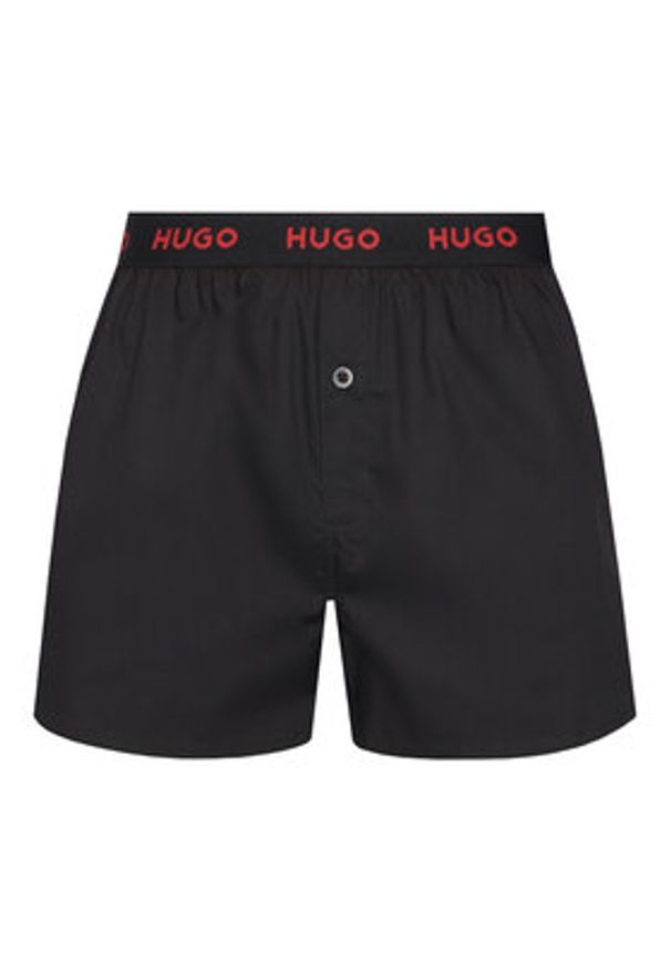 Hugo - HUGO Komplet 3 par bokserek 50532565 Czarny. Kolor: czarny. Materiał: bawełna