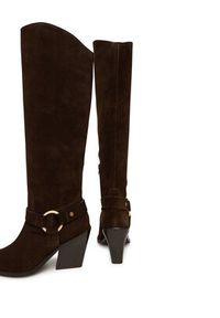 Bronx Kozaki New-Kole 14384-OC Brązowy. Kolor: brązowy. Materiał: zamsz, skóra #7