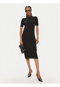 Calvin Klein Sukienka dzianinowa K20K207221 Czarny Slim Fit. Kolor: czarny. Materiał: wełna #4