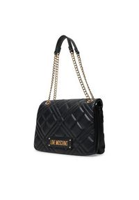 Love Moschino - LOVE MOSCHINO Torebka JC4153PP0MLA0000 Czarny. Kolor: czarny. Materiał: skórzane