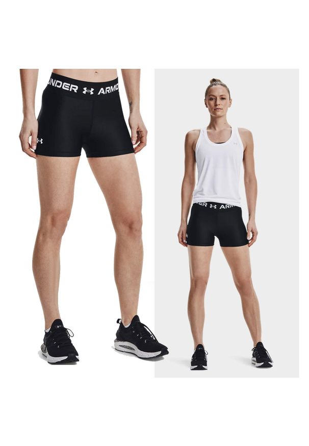 Under Armour - Spodenki fitness damskie UNDER ARMOUR HG WB Short. Kolor: czarny. Sport: fitness