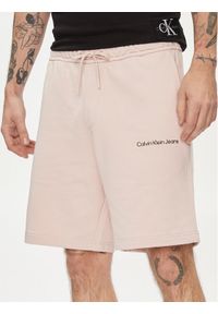 Calvin Klein Jeans Szorty sportowe Institutional J30J325133 Różowy Regular Fit. Kolor: różowy. Materiał: bawełna. Styl: sportowy