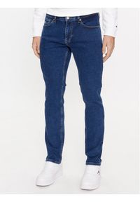 Tommy Jeans Jeansy Scanton DM0DM17410 Granatowy Slim Fit. Kolor: niebieski