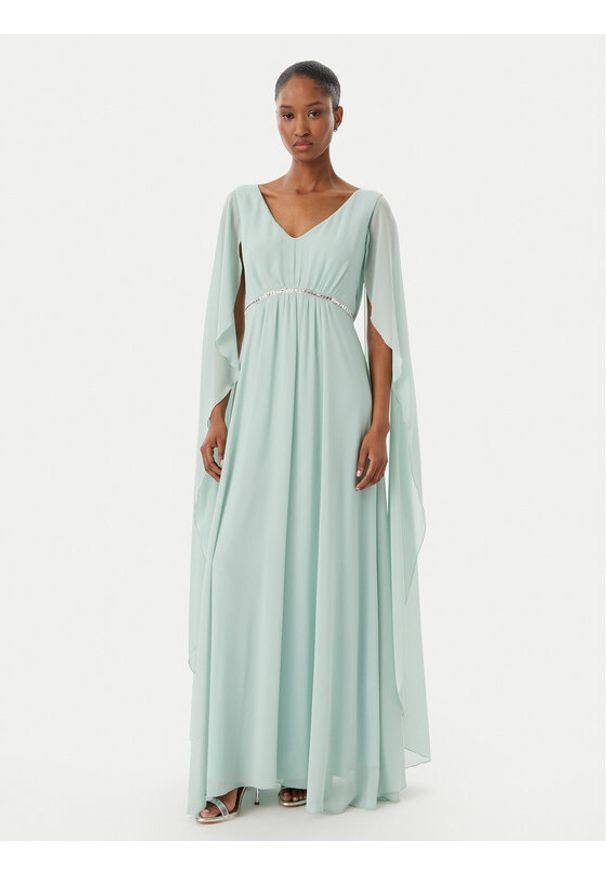 Rinascimento Sukienka wieczorowa CFC0123079003 Zielony Regular Fit. Kolor: zielony. Materiał: syntetyk. Styl: wizytowy