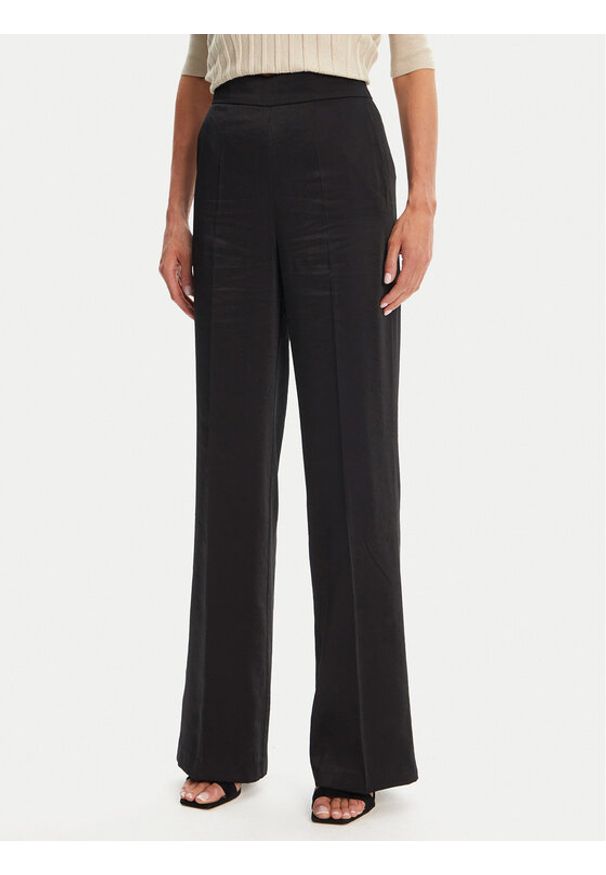 Morgan Spodnie palazzo 251-PVTEO.F Czarny Wide Leg. Kolor: czarny. Materiał: wiskoza