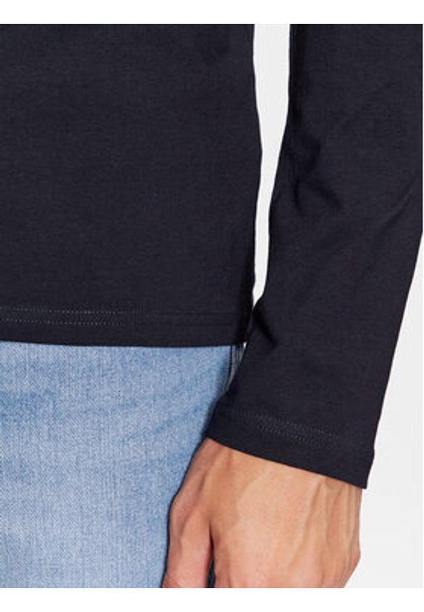 4f - 4F Longsleeve 4FAW23TLONM155 Niebieski Slim Fit. Kolor: niebieski. Materiał: bawełna. Długość rękawa: długi rękaw